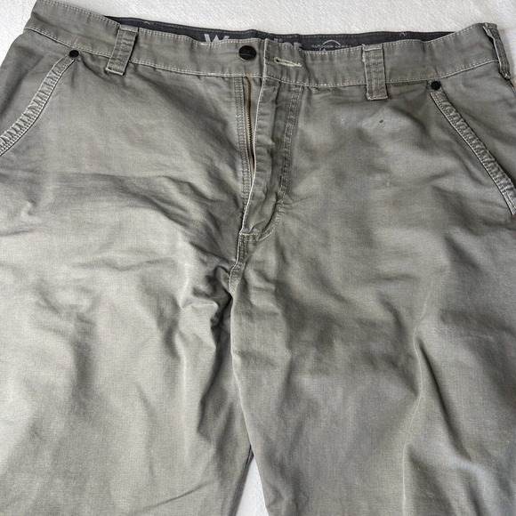 Wrangler Outdoor Series Cargo Pants Men's 38x32 Gray Utility Workwear 30” inseam - Picture 4 of 16